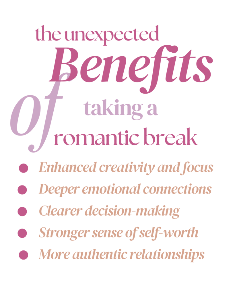 benefits of taking a romantic break poster 