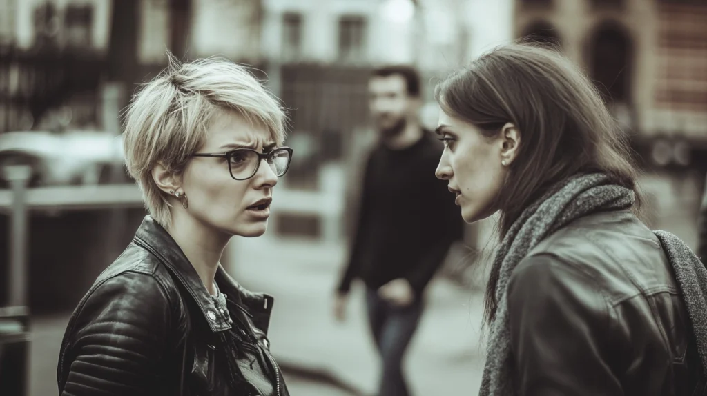 two women arguing friendship betrayal